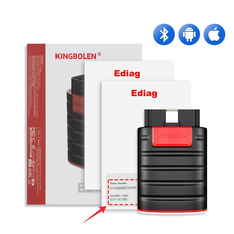 KINGBOLEN Ediag OBD2 Scanner Bluetooth, Bidirectional Scanner All System Diagnostic