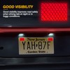 xbrtaia 4-Pack Reflective License Plate Stickers for New Jersey GDL