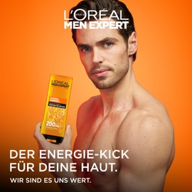 L'Oréal Paris Men Expert Hydra Energy Taurin Duschgel | Minz-Extrakt belebt & regeneriert die Haut (Gesicht, Körper & Haare) sanft | ohne auszutrocknen (2x 300ml)