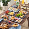 vancasso Serving Platters Set of 3, 16"/14"/12" Inch Rectangular Trays