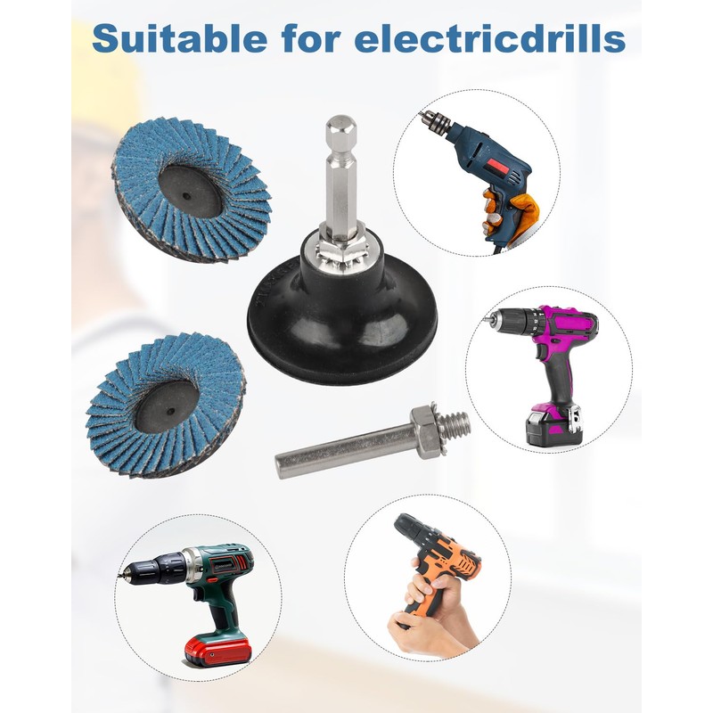 AOKLIT 24 Pcs Die Grinder Sanding Disc, 2 Inch Flap