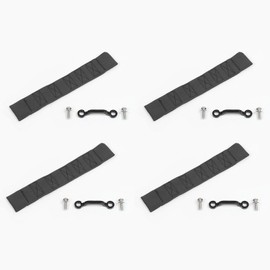 CheroCar Door Limiting Straps for Jeep Wrangler JK JKU 2007-2018 Load 1000 Lb, Black, 4pcs/set