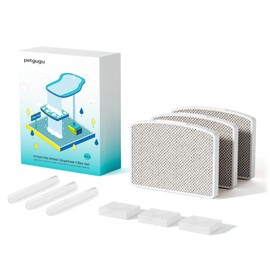 PETGUGU Cat Water Fountain Replacement Filters for PF1/PF1L Automatic Pet Fountain Dispenser Filter Set Special 3 Pack
