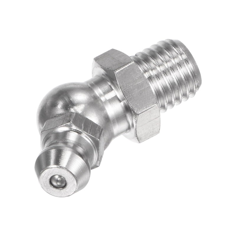 uxcell 304 Stainless Steel 45 Degree Grease Fitting M8 x