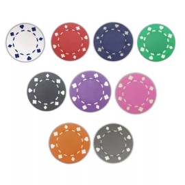 Bulk 800 Suited Edge Poker Chips - 11.5 gram - Pick Your Colors