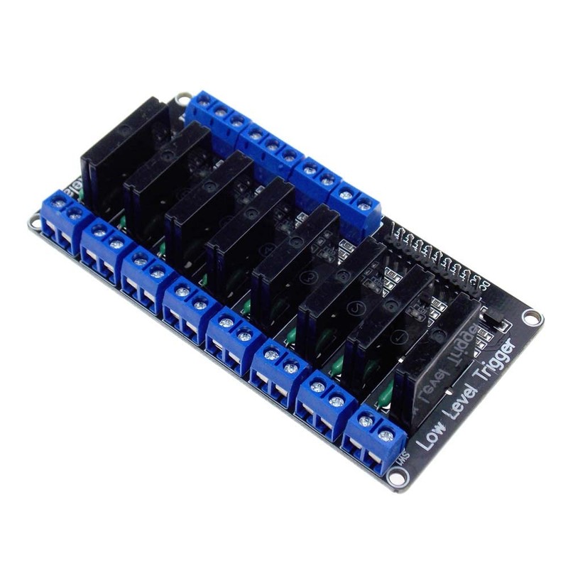 5V 12V 24V 8 Channels SSR Low Level Trigger Solid