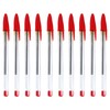 10 Pack Red Ballpoint Pens – 1.0mm Medium Tip Biros