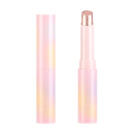 FangTangDI Eyeshadow Stick for Eye Makeup, Glitter Shimmer Shadow Highlighter Pen for Women, Highly Pigmented Jelly Creamy Formula, Long-Lasting & Waterproof (02-Silver Glitter)