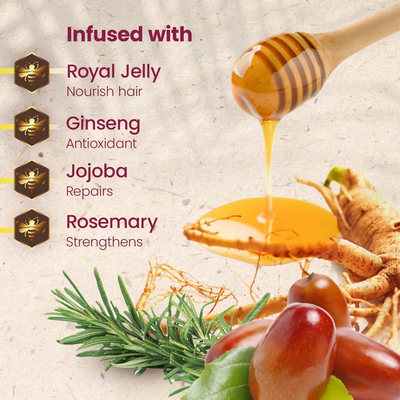 Tio Nacho Ginseng Shampoo with Royal Jelly, Herbal Hair Growth