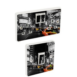 the grafix studio New York & taxi Light Switch & Double Socket Sticker Vinyl/Skin cover sosw25