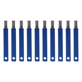 Majek (10pcs - Blue) Golf Groove Sharpener - Golf Club Groove Sharpener for Wedges & Irons. Generate Optimal Backspin. This Cleaning and re-Grooving Tool is a for Any Golfer in Your Life