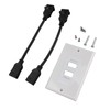 2 Ports HD Multimedia Interface 2.0 Wall Plate 4K 60Hz