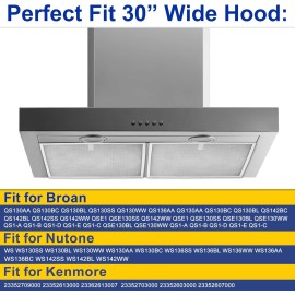 prime&swift Replacement fit for Allure Range Hood Filter 11-3/4" X 14-1/4" X 3/8" silver