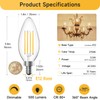 SHINESTAR Dimmable E12 Candelabra LED Light Bulbs, 60W Equivalent, 5.5W