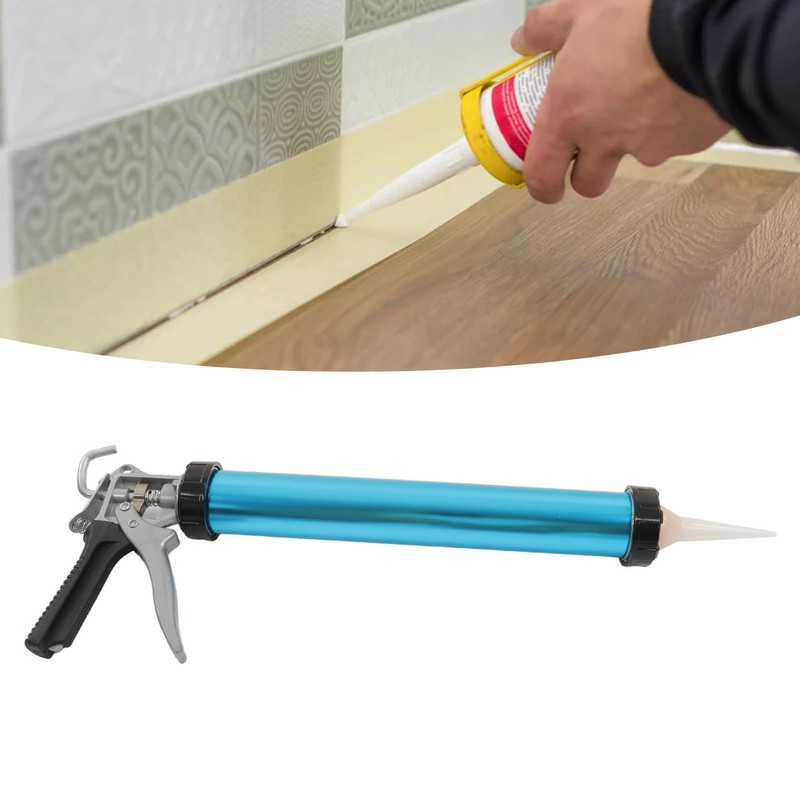 Professional Hand Caulking Gun Drip Free Aluminum Effort Saving Rotatable