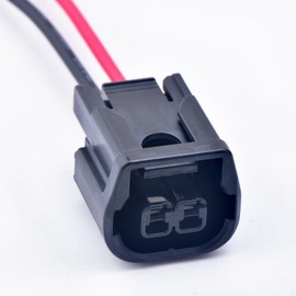 DECKBU 2 Pin auto Waterproof Connector LED Headlights Daytime Running Light Fog Light Wiring Harness Plug for Honda