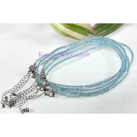 Wholesale Lot 6 Pcs 2mm Natural Topaz Anklets Crystal Healing Energy