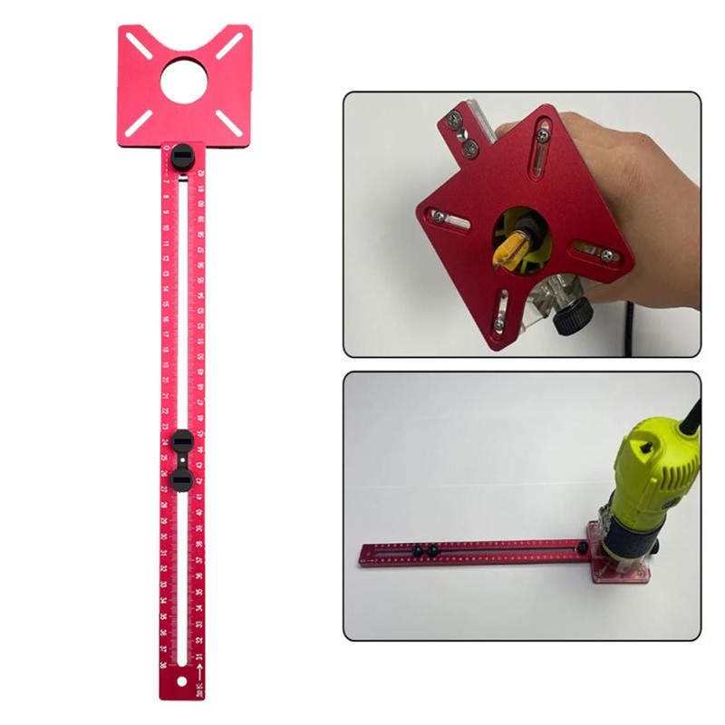 Router Milling Groove Bracket Aluminum Alloy Detachable Multifunctional 3 in