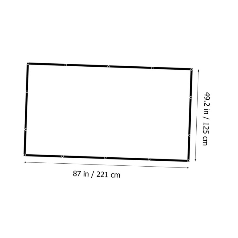 jojofuny Projector Screen Foldable High Definition Crease Screen for Home