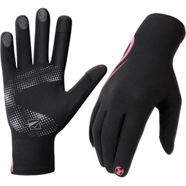 Cevapro Lightweight Running Gloves for Men Women, Touch Screen Thermal Gloves Anti-Slip Winter Warm Gloves Liners in Cold Weather for Cycling Biking Sporting Driving