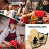 ZHANTUONE What Funny Heat Resistant Oven Mitts and Pot Holders