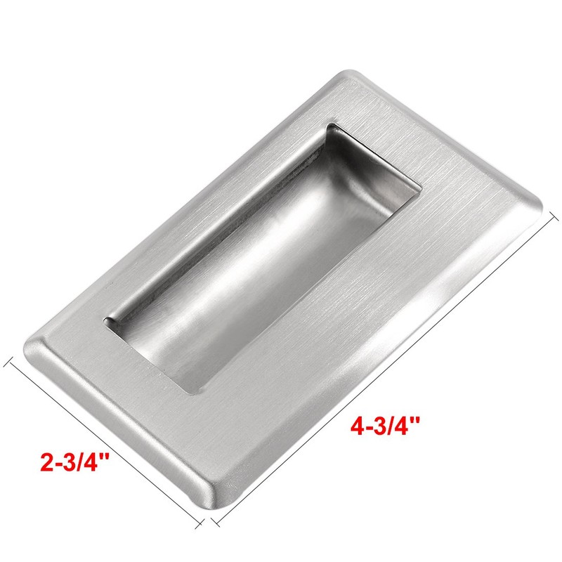 uxcell 4-3/4-inch x 2-3/4-inch Recessed Type Flush Pull Door Handle