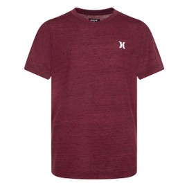 Hurley Boys' Soft Basic T-Shirt, Deep Maroon, M