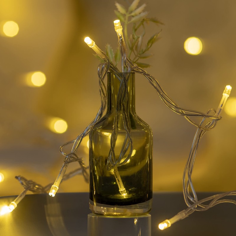 YULETIME 100 ft 300 Count Warm White LED String Lights