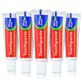 HAIFOTRVA 15 Tubes Bulk Travel Size Toothpaste,Miniature 0.88oz(25g) Small Toothpaste Travel Size Bulk 1.3x3.93 inches Peppermint Mini Disposable Toothpaste for Hotel,Guests,Homeless,Charity