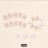24pcs Sweet Fake Nails, Tender Pink Press On Nails With
