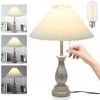 LALISU Farmhouse Table Lamp with Pull Chain Switch 3-Way Table