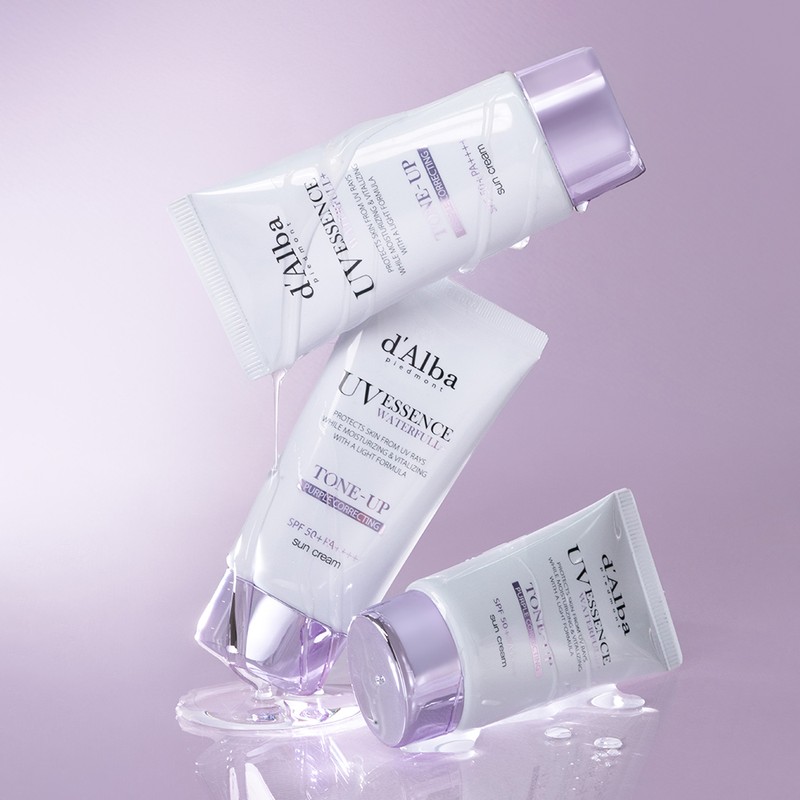 Dalva [Cool-toned idol PICK!] Dalba Vegan Waterful Purple Tone-up Sun