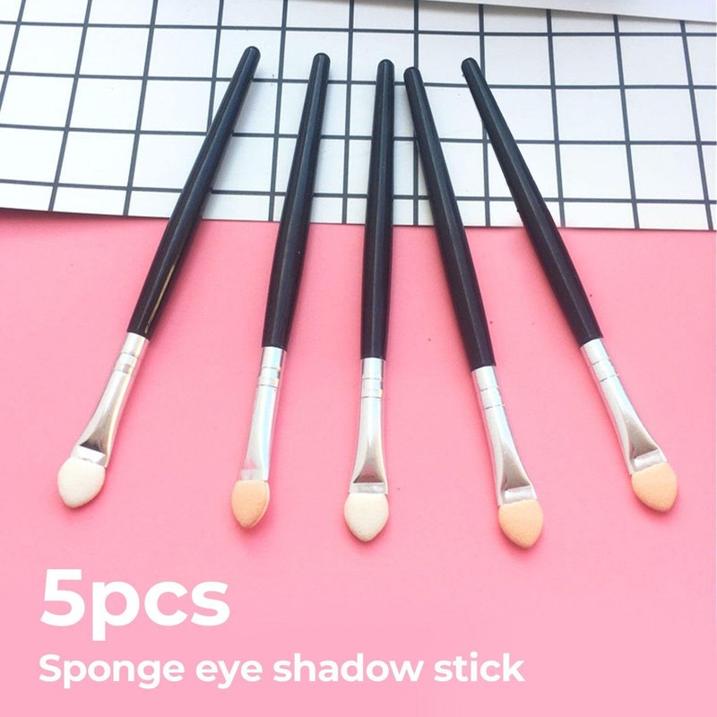 5 Pieces Single Sided Makeup Brushes and 5 Pieces Double
