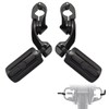 FOVPLUE 1.25" Highway Footpegs,Short Angled Adjustable Highway Pegs w/Mounts for
