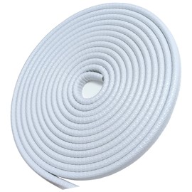 SYOAUTO 13Ft(4M) Door Edge Guard White Car Door Protector Edge Guards Rubber Auto Door Trim U Shape Build in Metal Sheet No Need Adhesive Easy to Cut Fit for Most Vehicles