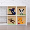 Relaxdays Storage Box Monkey Design Fabric Box for Children Foldable