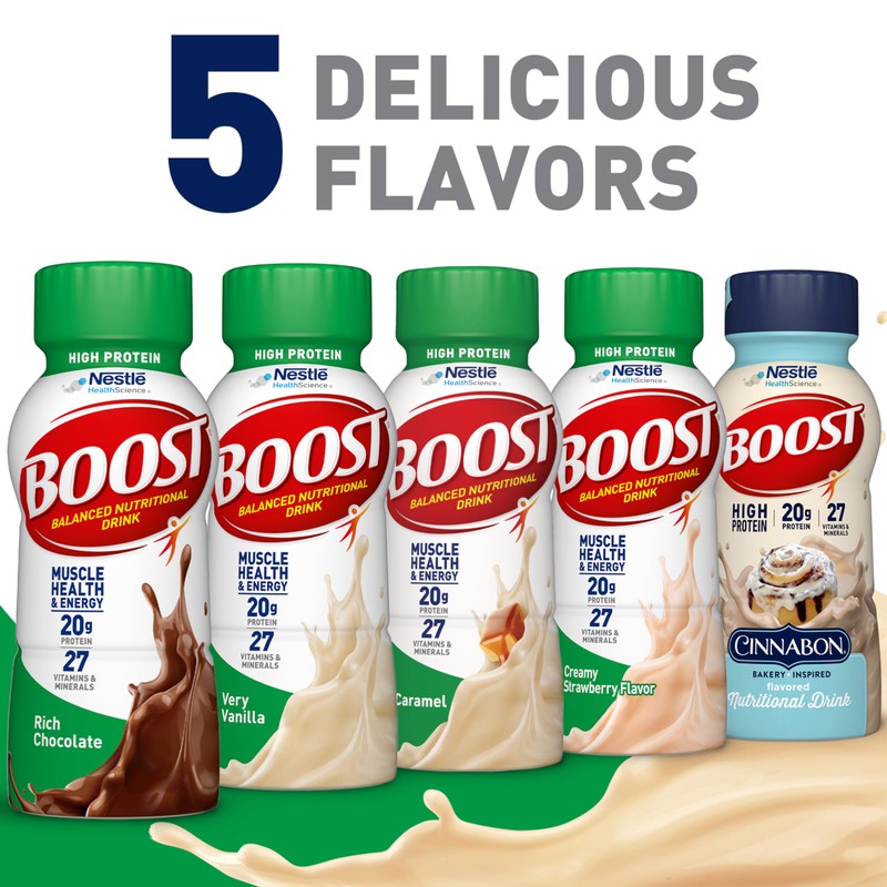 BOOST High Protein Balanced Nutritional Drink, Very Vanilla, 8 FL