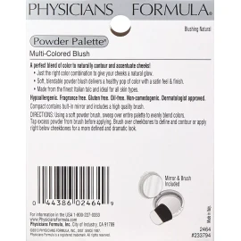 Physicians Formula Powder Palette Blush, Blushing Natural, 0
