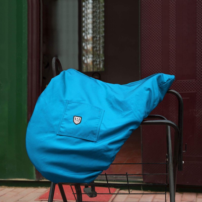 Harrison Howard Premium Waterproof/Breathable Fleece-Lined Long-lasting Outer Damage Protection Saddle