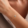 JSJOY Birthstone Bracelets for Women Gifts for Christmas Dainty Gold