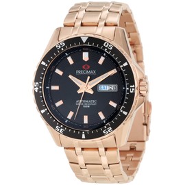 Precimax Men's PX12096 Vintage Automatic Black Dial Watch