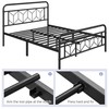 Yaheetech Metal Platform Bed Frame Mattress Foundation with Diamond Pattern