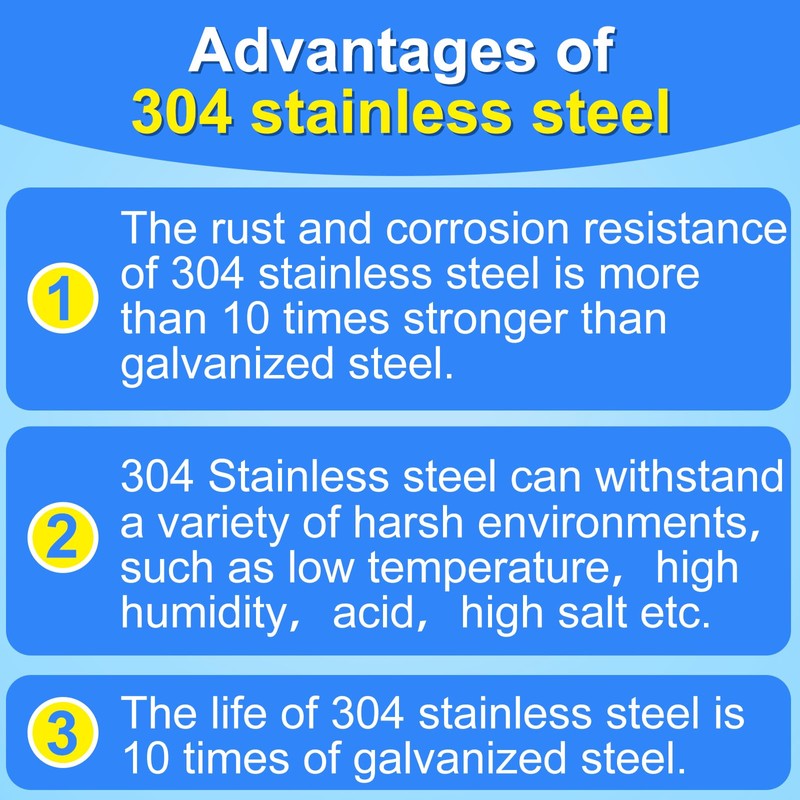 SimCos 16 Gauge Angled Finish Nails 304 Stainless Steel,(1-1/4", 1-1/2",
