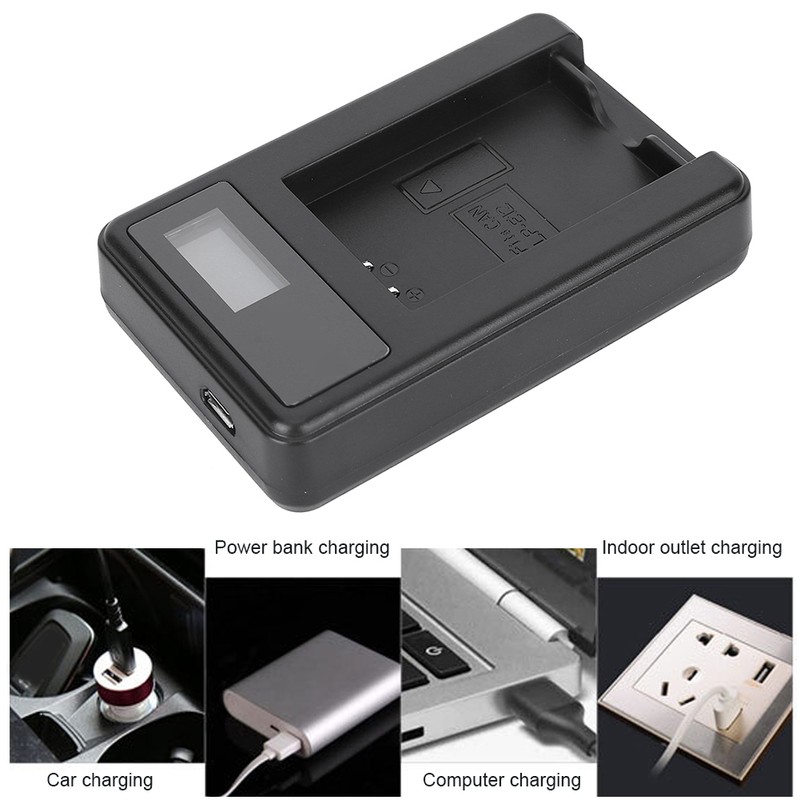 SEIVI LP E12 Camera Battery LCD Charging Display USB Intelligent