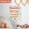 Kids Wall Banner Inspirational Banner Flag for Girls Affirmations Canvas