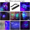 UV Flashlight LED 365nm Aluminium Alloy Battery Powered Widely Used