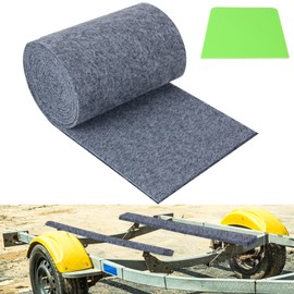 Boat Trailer Bunk Carpet, 20ft X 20in Bunk Carpet for Boat Trailers, 8mm Thickness Trailer Bunk Carpets for Boat Trailers or Jet Ski Ramps - Light Grey