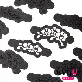 Whats Up Nails Orchids Stencils by solo_nails for Nails, Nail Stickers, Nail Art, Nail Vinyls