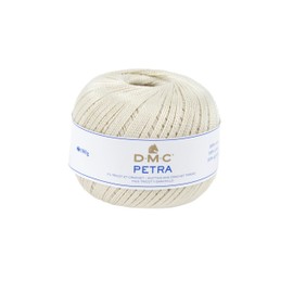 DMC Petra Yarn, 100% Cotton, Cream (Ecru), Size 5