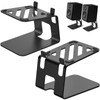 VAYDEER Desktop Speaker Stands with Vibration Absorption Pads, Metal Speaker